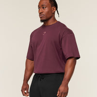 Gymshark Power T-Shirt - GS Impact Burgundy