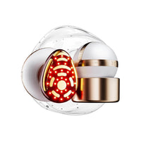 Dispositivo facial microcorriente 8 en 1 INIA SPHERA con luz roja, tratamiento térmico y modos personalizados para cuidado en casa