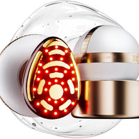 Dispositivo facial microcorriente 8 en 1 INIA SPHERA con luz roja, tratamiento térmico y modos personalizados para cuidado en casa