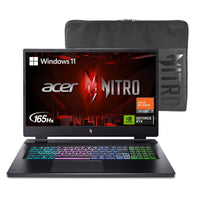 Acer Nitro 17 Laptop Gamer AN17-41-R8N5 17.3" 165Hz AMD Ryzen 7 7735HS 16GB RAM 1TB SSD RTX 4050 RGB Backlit KB Black (2023)
