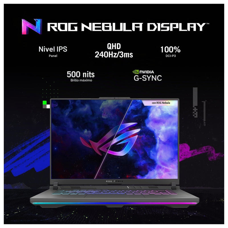 ASUS ROG Strix G16 (2024) 16" 16:10 QHD 240Hz Intel Core i9 16GB DDR5 1TB SSD RTX 4070