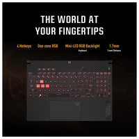 ASUS TUF Gaming A15 (2023), Laptop gaming, 15.6'' FHD 144Hz, 100% sRGB, GeForce RTX 4060, Ryzen 7 7735HS, 16GB DDR5, 1TB PCIe SSD, Win 11
