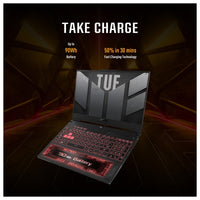 ASUS TUF Gaming A15 (2023), Laptop gaming, 15.6'' FHD 144Hz, 100% sRGB, GeForce RTX 4060, Ryzen 7 7735HS, 16GB DDR5, 1TB PCIe SSD, Win 11