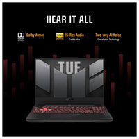 ASUS TUF Gaming A15 (2023), Laptop gaming, 15.6'' FHD 144Hz, 100% sRGB, GeForce RTX 4060, Ryzen 7 7735HS, 16GB DDR5, 1TB PCIe SSD, Win 11