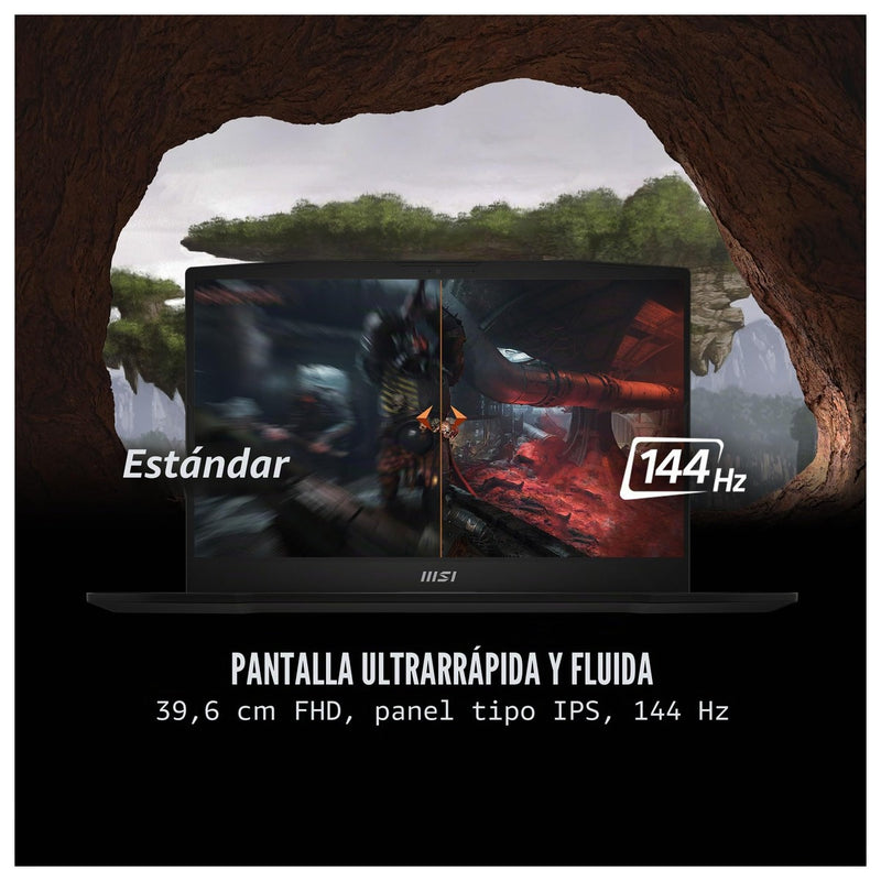 MSI Katana A15 AI Laptop Gamer Ryzen 7 15.6" 144Hz RTX 4060 32GB SSD 1TB