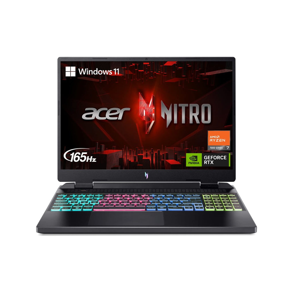 Acer Nitro 16 Laptop Gamer Ryzen 7 7840HS RTX 4060 Pantalla IPS WUXGA 165Hz 16" 16GB DDR5 1TB SSD WiFi 6E