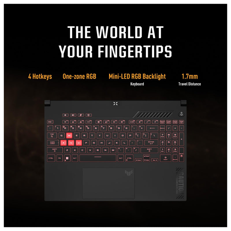 ASUS TUF Gaming A15 (2023) Laptop Para Juegos, 15.6 Pulgadas FHD 144Hz, RTX 4050, Ryzen 7 7735HS, 16GB DDR5, 1TB SSD, Wi-Fi 6E, Windows 11
