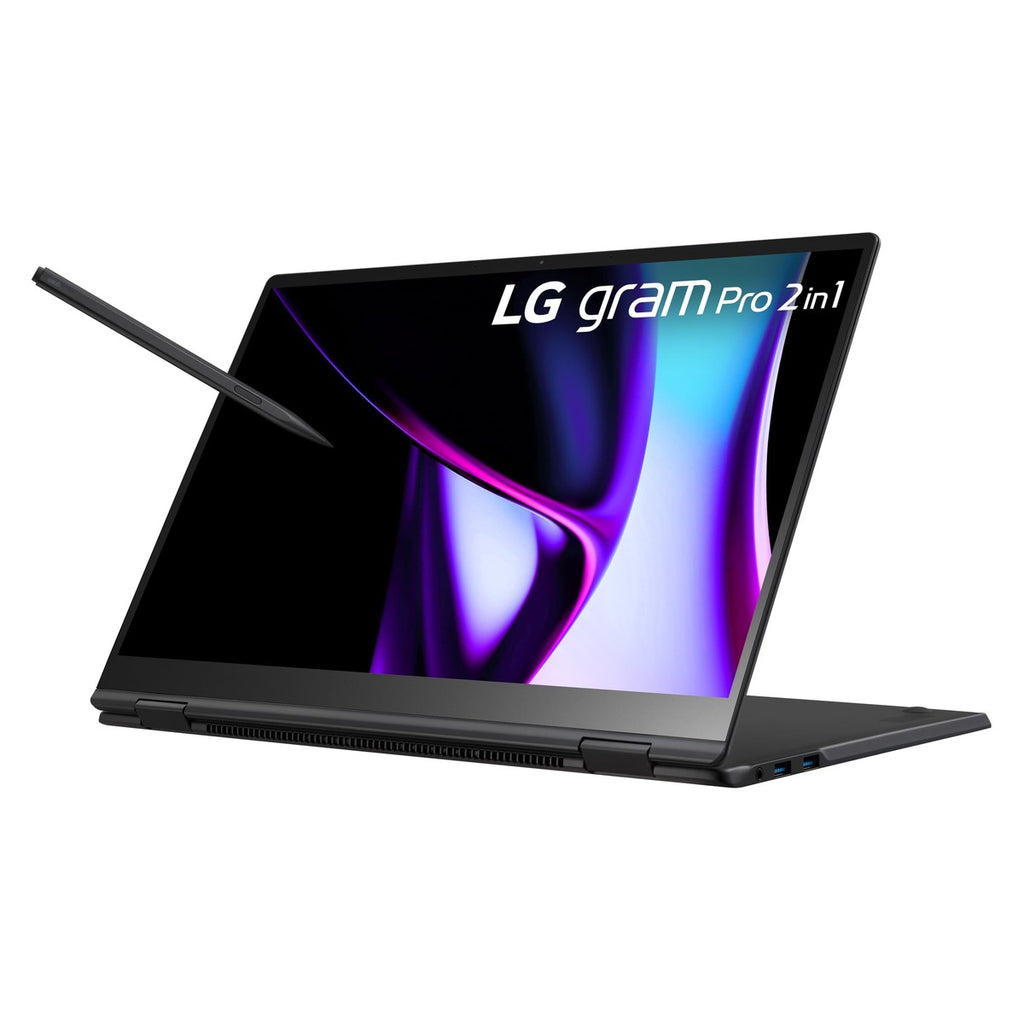 Lg Gram Pro 2 En 1 Portátil Ligero Y Versátil 16 Pulgadas, Intel Core Ultra 7, 16gb Ram, 1 Tb Ssd, Negro