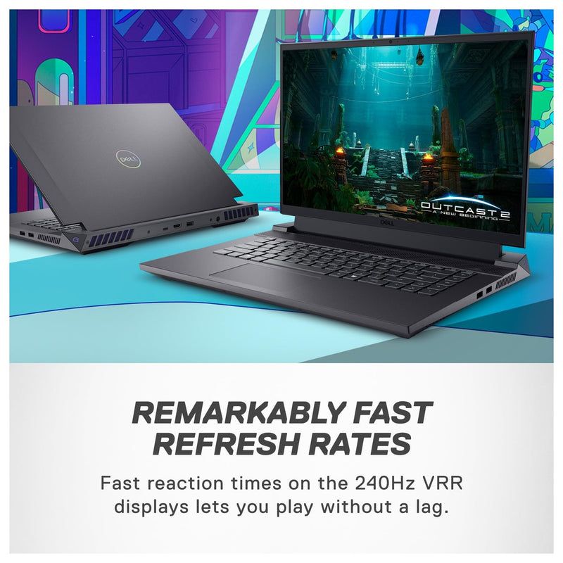 Dell Laptop para Juegos G16 7630 Pantalla QHD+ 240Hz 3ms 16 Pulgadas Intel Core i9-13900HX 16GB DDR5 RAM 1TB SSD NVIDIA RTX 4070 Windows 11