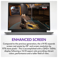 Alienware Laptop Para Juegos x14 R2 De 14 Pulgadas QHD+ 165HZ Intel Core i7 NVIDIA RTX 4060 32GB RAM 1TB SSD