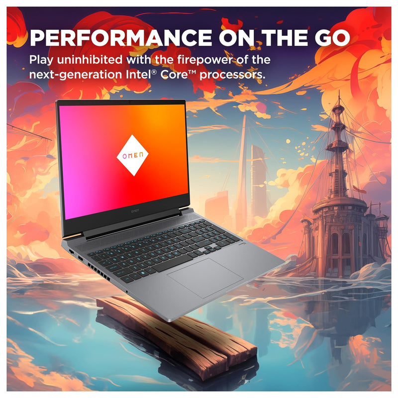 HP OMEN - Laptop de 16 pulgadas, FHD 144 Hz, Intel i7-14700HX, 16 GB RAM, 512 GB SSD, NVIDIA RTX 4060 (8 GB dedicado), Win 11, 16-ae0009nr (2024)