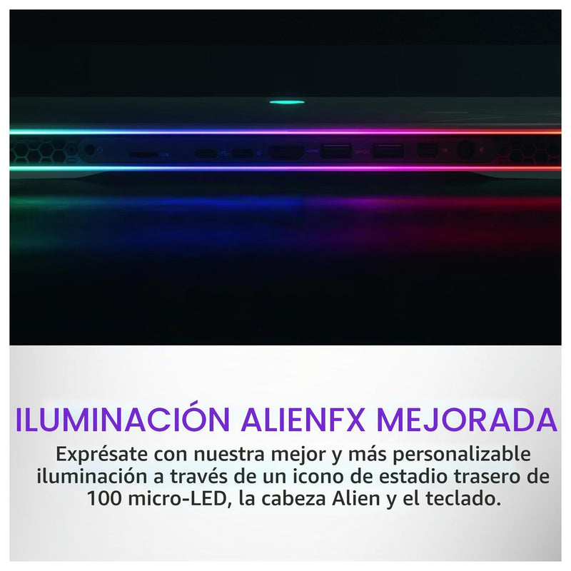 Alienware Laptop Para Juegos X16 R2 - Pantalla QHD+ 240Hz De 16 Pulgadas, Intel Core Ultra 7-155H, 16GB RAM, 1TB SSD, NVIDIA RTX 4070