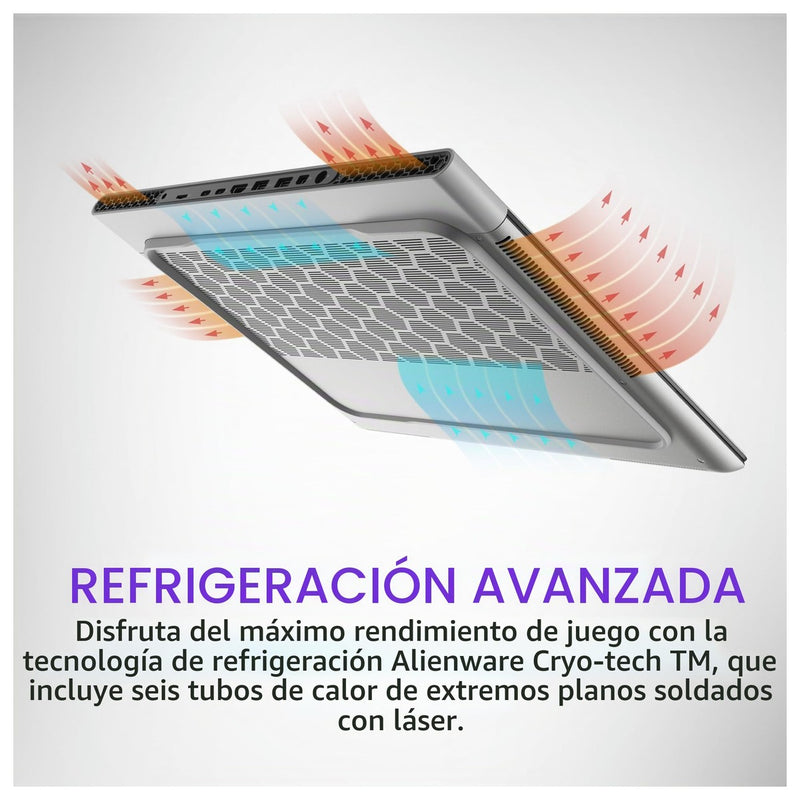 Alienware Laptop Para Juegos X16 R2 - Pantalla QHD+ 240Hz De 16 Pulgadas, Intel Core Ultra 7-155H, 16GB RAM, 1TB SSD, NVIDIA RTX 4070