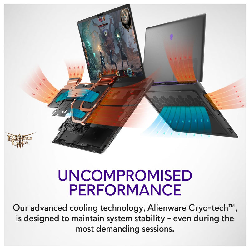 Alienware Laptop M18 R2 - Pantalla QHD+ 165Hz 45.7 cm, Intel Core i7-14700HX, 16GB RAM, 1TB SSD, NVIDIA RTX 4070