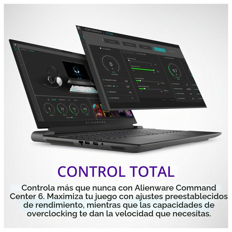 Alienware Laptop M18 R2 - Pantalla QHD+ 165Hz 45.7 cm, Intel Core i7-14700HX, 16GB RAM, 1TB SSD, NVIDIA RTX 4070