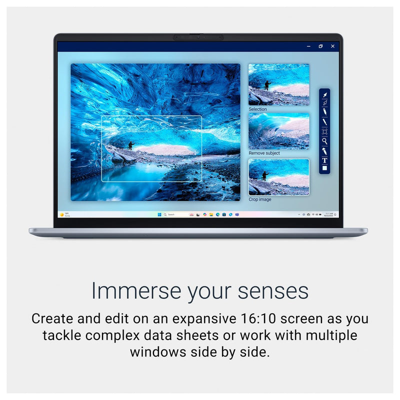 Dell Laptop 16 Plus DB16250, Pantalla 16:10 2.5K, Intel Core Ultra 9, 32GB RAM, 2TB SSD, Gráficos Intel Arc, Teclado Retroiluminado Azul