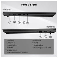 Lenovo V-Series V15, AMD Ryzen 7, 40GB RAM, 1TB SSD, Win 11 Pro, Teclado Numérico, Cámara Web, Negro