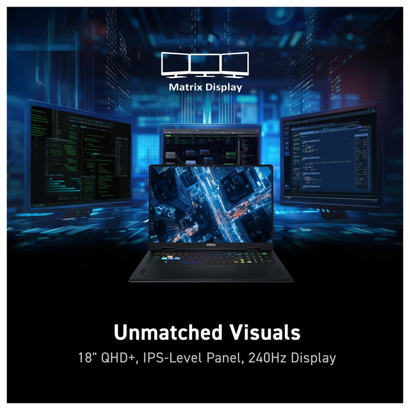 Msi Vector A18 Hx Laptop Gamer Ryzen 9 32gb 18" 1tb Ssd 4080 Qhd+