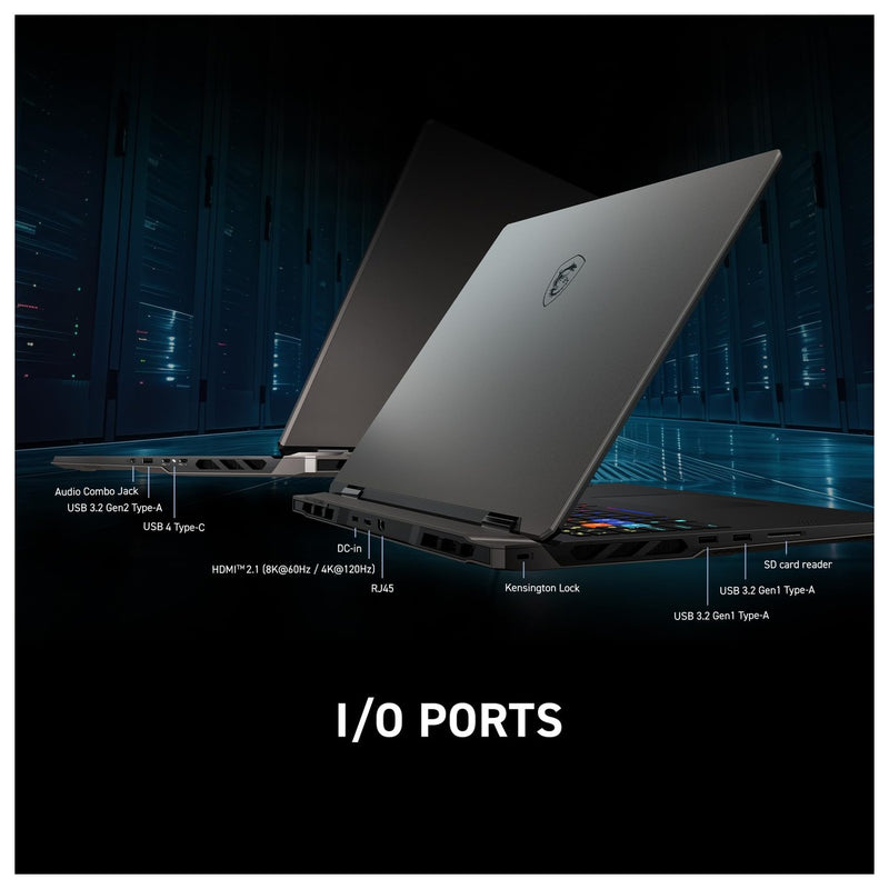 Msi Vector A18 Hx Laptop Gamer Ryzen 9 32gb 18" 1tb Ssd 4080 Qhd+