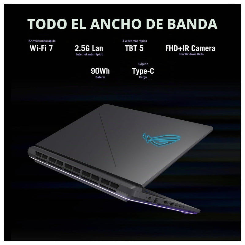 Asus Rog Strix G16 G615LW-AS96 16"Pulg. Eclipse Gray Intel Core Ultra 9 32GB 1TB RTX 5080