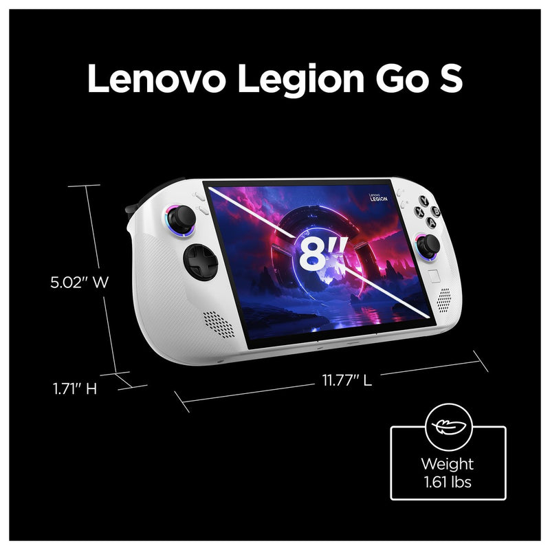 Lenovo Legion Go S 2025 - PC Portátil Para Juegos, 8" WUXGA 120Hz, 16GB RAM, 512GB SSD, AMD Ryzen Z2 go, Blanco Glaciar
