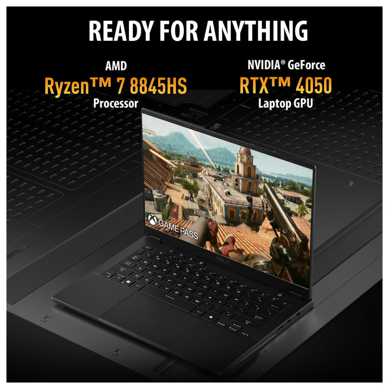 Asus TUF Gaming A14 Copilot+ Laptop Gamer, Ryzen 7, RTX 4050, 16GB RAM, 512GB SSD, Windows 11, Wi-Fi 6E, Teclado Retroiluminado