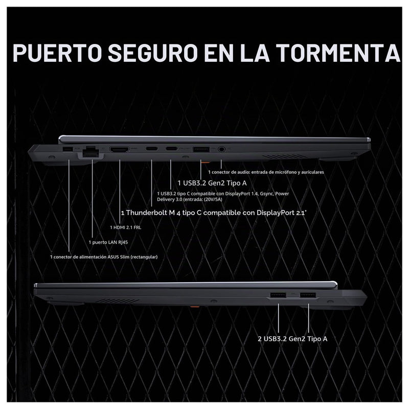 Portátil Asus TUF Gaming F16, Pantalla FHD+ 165Hz, Intel Core I5 13450HX, 16GB DDR5, 512GB SSD, RTX 5050, Wi-Fi 6E