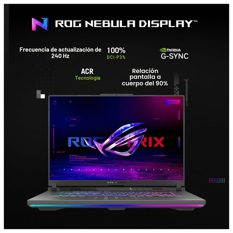Asus ROG Laptop Gamer Strix G16 G614FP-DS96 16" 32GB 1TB Ryzen 9 RTX 5070