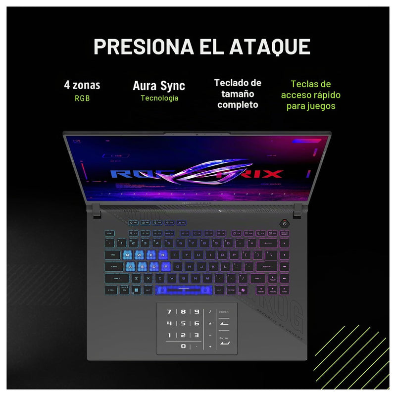 Asus ROG Laptop Gamer Strix G16 G614FP-DS96 16" 32GB 1TB Ryzen 9 RTX 5070