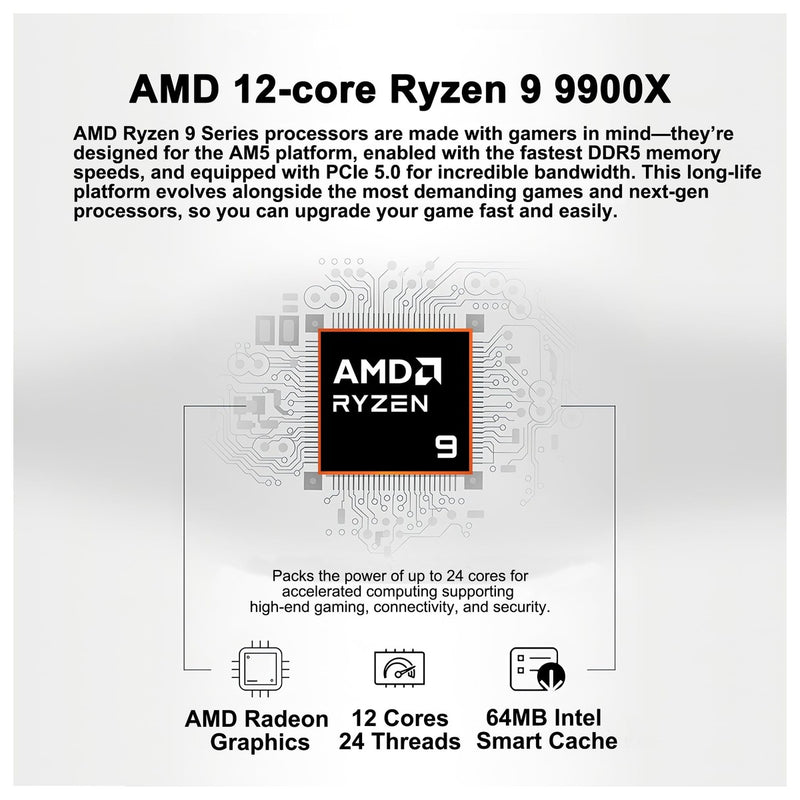 PC de escritorio para juegos MSI Aegis ZS2 con AMD Ryzen 9 9900X, 32GB RAM, 4TB SSD, GeForce RTX 5070, refrigeración líquida