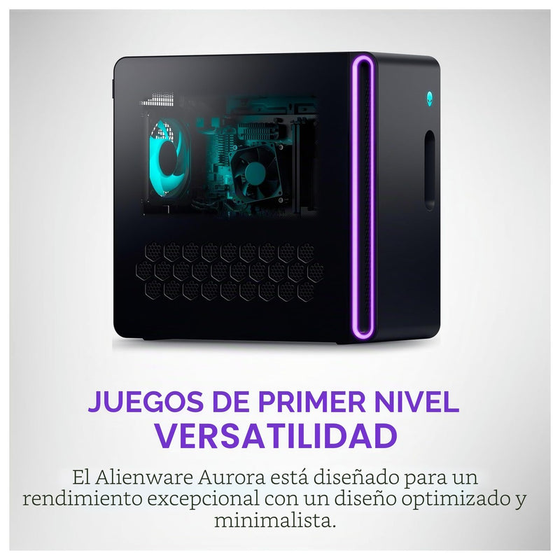 Alienware Aurora Gaming Desktop con Intel Core Ultra 7, NVIDIA GeForce RTX 5060Ti, 16GB RAM, 1TB SSD, PSU Platino