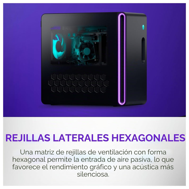 Alienware Aurora Gaming Desktop con Intel Core Ultra 7, NVIDIA GeForce RTX 5060Ti, 16GB RAM, 1TB SSD, PSU Platino