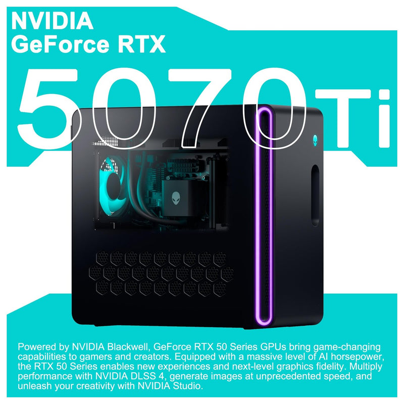 Dell Alienware Aurora ACT1250 Gaming Desktop Intel 20-core Ultra 7 265F 64GB RAM 2TB SSD GeForce RTX 5070 Ti AI Win11Pro