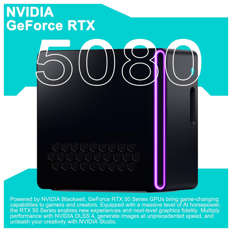 Dell Alienware Aurora ACT1250 Gaming Desktop con Intel 20-core, 64GB RAM, 4TB SSD, RTX 5080, Enfriador Líquido y Windows 11