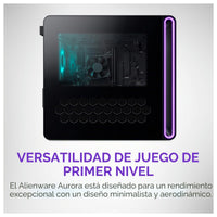 Alienware Aurora ACT1250, Intel Core Ultra 7, 32GB RAM, 1TB SSD, NVIDIA RTX 5070, Windows 11 Home, PSU Platinum, Panel Claro