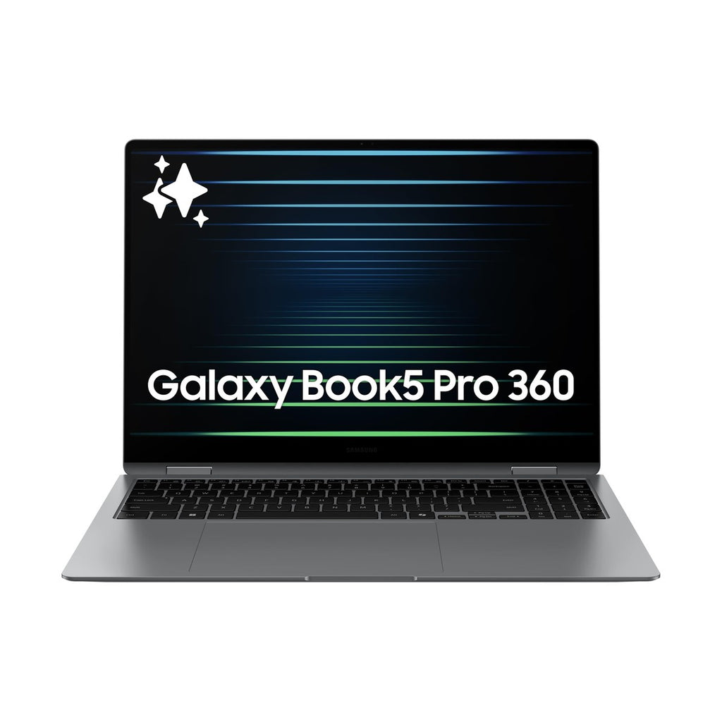 Samsung Galaxy Book5 Pro 360 Copilot+ PC, computadora AI con procesador Intel Core 7 Ultra, pantalla táctil 3K AMOLED, S Pen, 120Hz, Dolby Atmos