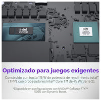 Alienware 16 Aurora Laptop Ac16250 16" 16:10 Intel Core 7 16GB 1TB RTX 5060 Azul