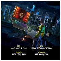 Msi Cyborg 17 Gaming Laptop Intel Core 7 16gb Ram 1tb Ssd Rtx 5060 Teclado Retroiluminado 144hz Win 11 Home
