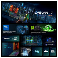 Msi Cyborg 17 Gaming Laptop Intel Core 7 16gb Ram 1tb Ssd Rtx 5060 Teclado Retroiluminado 144hz Win 11 Home
