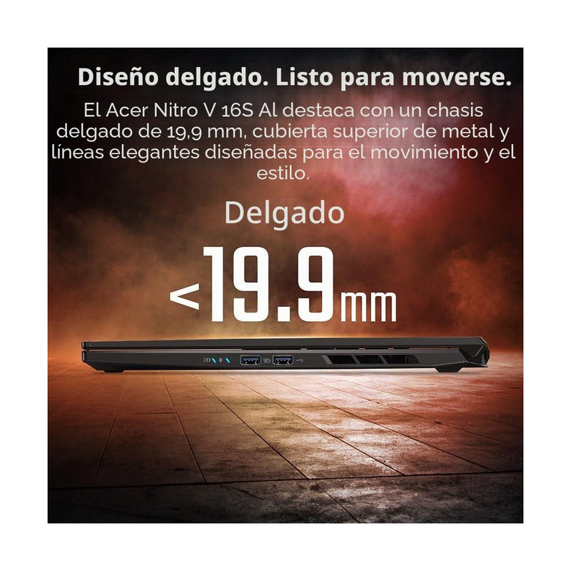 Acer Nitro V 16S Ai Laptop Gamer, 16" Wuxga Ips 180Hz, Amd Ryzen 7 260, 32Gb Ddr5, 1Tb Ssd, Gpu Rtx 5060