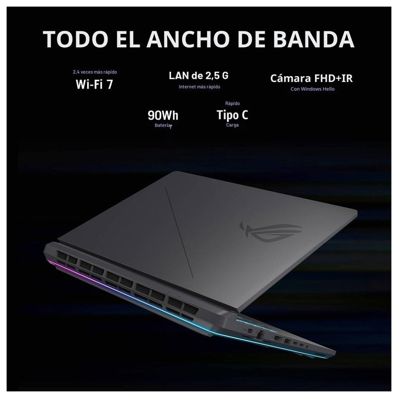 Asus Rog Strix G16 Laptop Gamer Intel Core I5 Nvidia Rtx 5050 16Gb Ram 1Tb Ssd Eclipse Gris