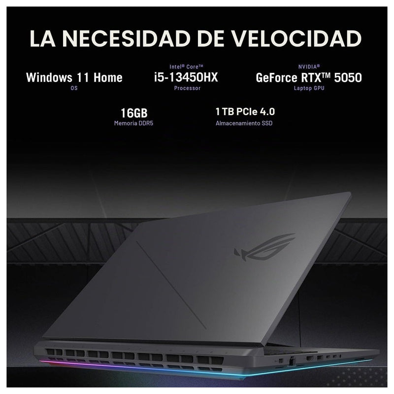 Asus Rog Strix G16 Laptop Gamer Intel Core I5 Nvidia Rtx 5050 16Gb Ram 1Tb Ssd Eclipse Gris