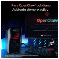 Mini PC para juegos ROG NUC (2025) con CPU Intel Core Ultra 7, NVIDIA GeForce RTX 5060, 32GB RAM, 1TB SSD, Thunderbolt 4 y RGB