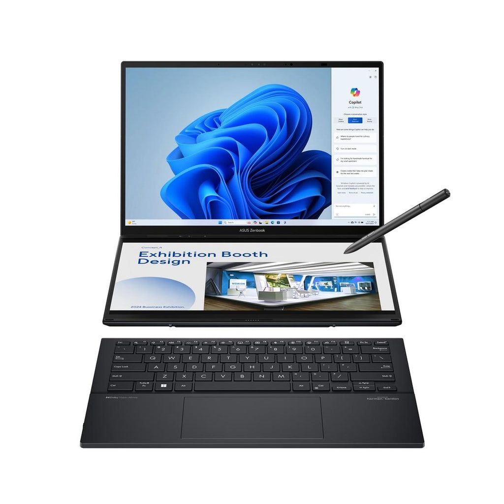 Asus Zenbook Duo Dual Oled Con Pantalla Táctil, Intel Core Ultra 7, 32gb Ram, 1tb Ssd, Windows 11 Home - Gris