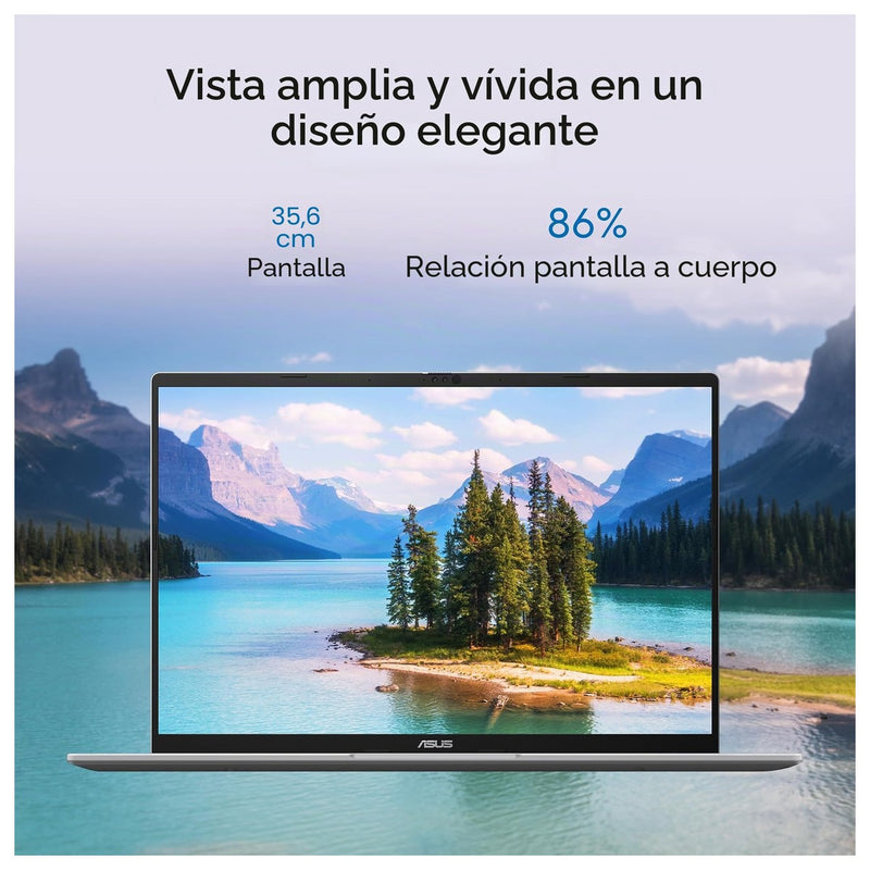 Asus Vivobook 14 Laptop Snapdragon 16GB RAM 512GB SSD Windows 11 Plateado