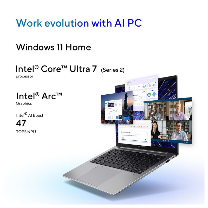 Asus Expertbook P5 Intel Core Ultra 7 32GB RAM 1TB SSD 144Hz Pantalla 14" Lector De Huellas