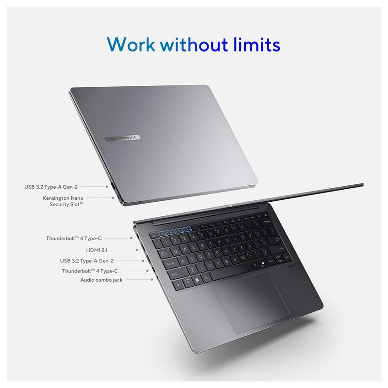 Asus Expertbook P5 Intel Core Ultra 7 32GB RAM 1TB SSD 144Hz Pantalla 14" Lector De Huellas