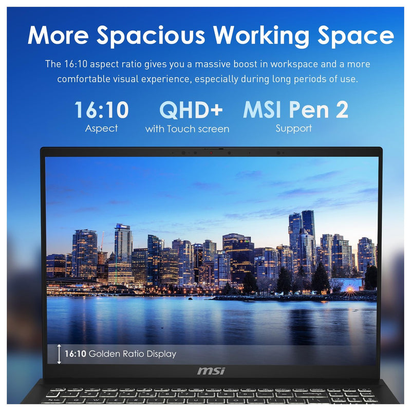 Msi Summit A16 Ai+ (2024) Laptop 2 En 1, 16" Qhd+ 165hz Ryzen 9 32gb Ram 1tb Ssd Win 11 Home