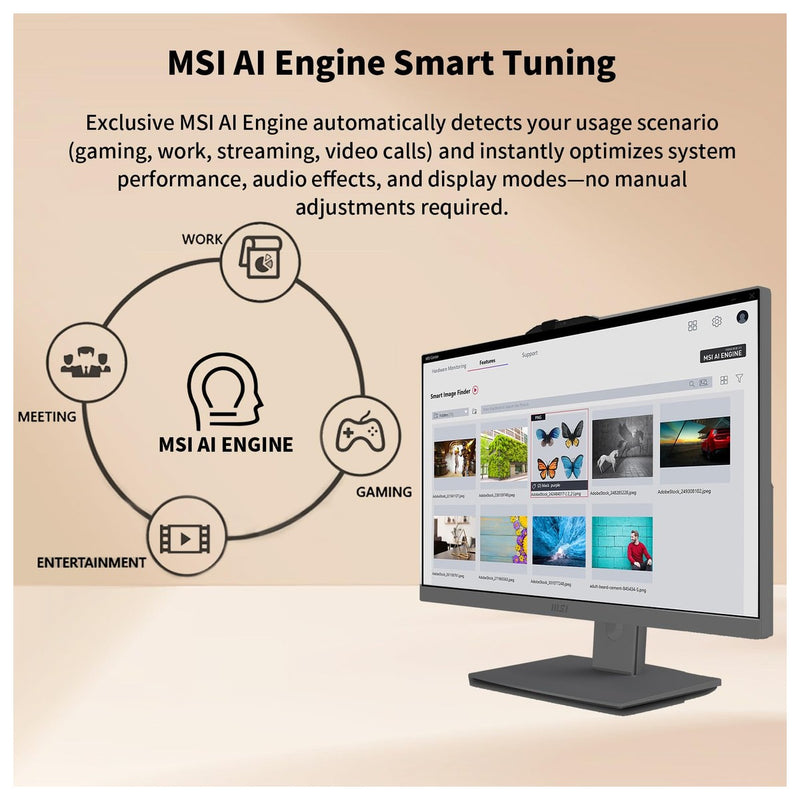 MSI Modern Business All-in-One Desktop con Intel Core 7, pantalla táctil, 32GB RAM, 1TB SSD, HDMI, Windows 11 Pro, y periféricos inalámbricos