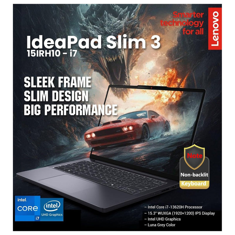 Lenovo Laptop I7-13620h 2026 24gb Ddr5 1tb Ssd 15.3" Windows 11